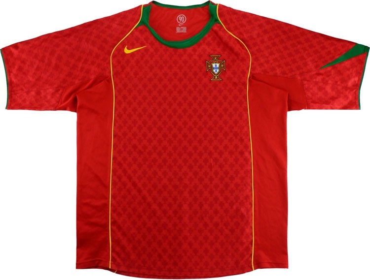 Tailandia Camiseta Portugal 1ª Kit Retro 2004 Rojo